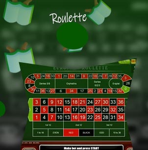 European roulette table