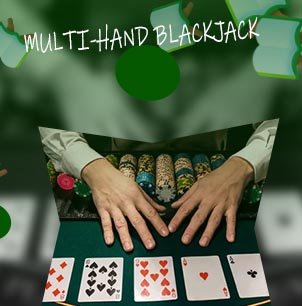 Playing 3 hands blackjack